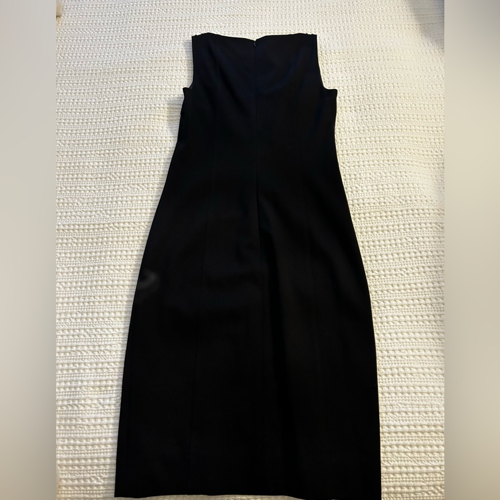Akris Punto Sleeveless Knit Dress – Black – Beaded Shoulder Detail – Size 4 - Picture 3 of 11